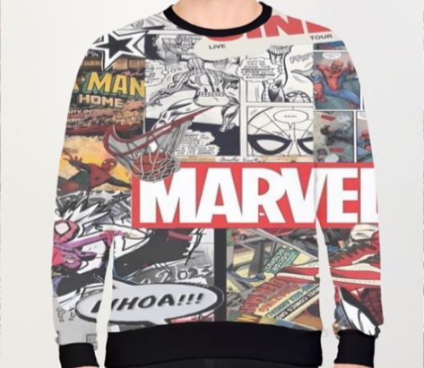 UNISEX SPIDERMAN AOP SWEATSHIRT