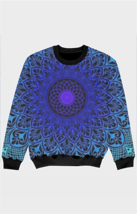 UNISEX MANDALA AOP KIDS SWEATSHIRT