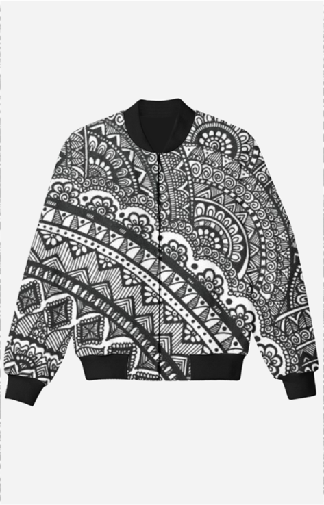 UNISEX MANDALA AOP KIDS JACKET