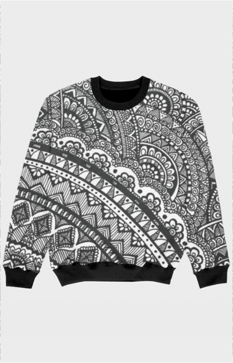 UNISEX MANDALA AOP KIDS SWEATSHIRT