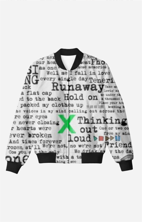 UNISEX ED SHEERAN AOP JACKET