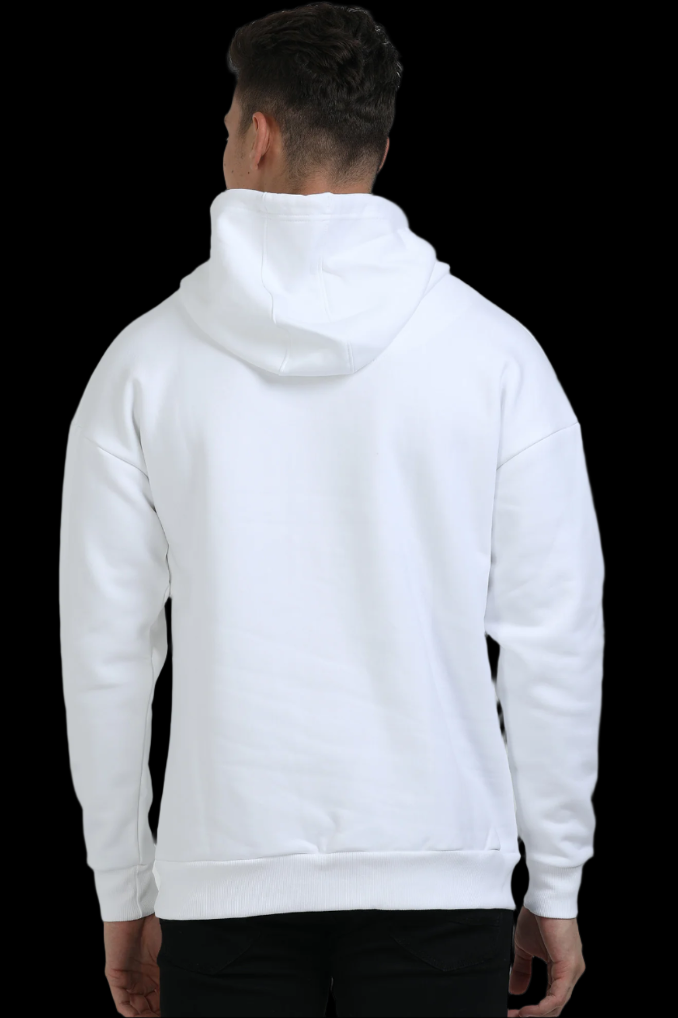 "SOMEBODY" WHITE OVERSIZED HOODIE