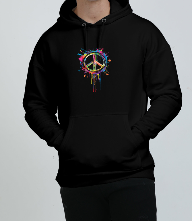 BOLD BLACK HOODIES FOR THOSE WHO PEACED OUT WITH DARKNESS - FLAMBE