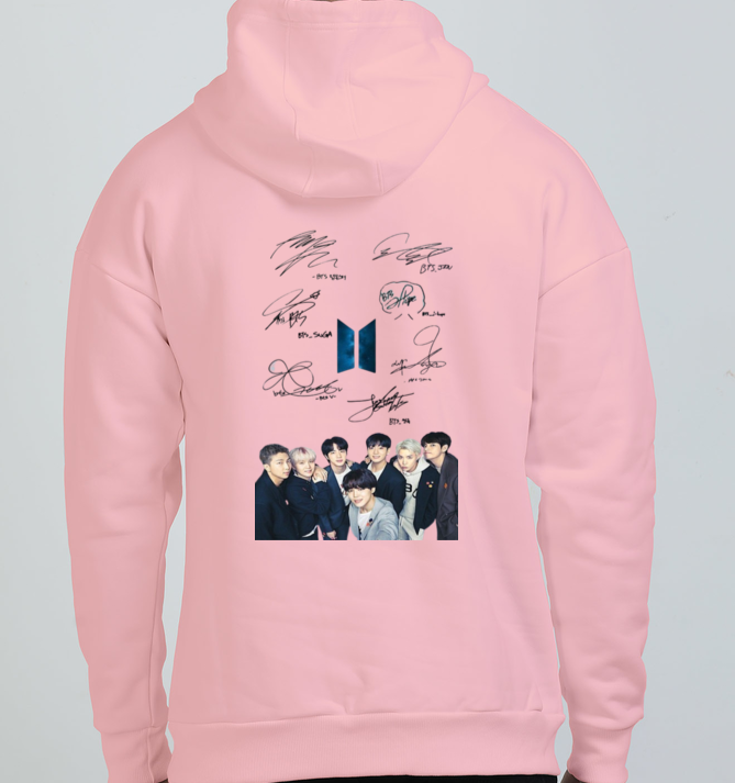 UNISEX BTS SIGN OVERSIZED HOODIE