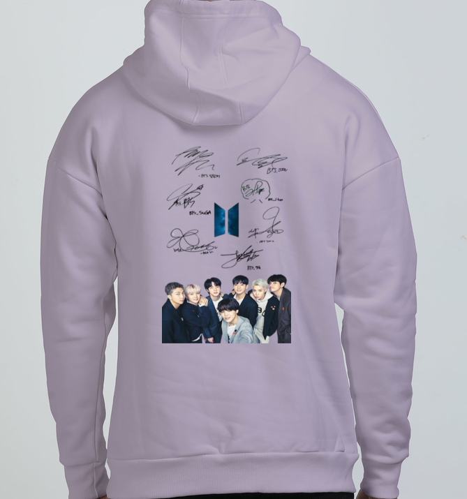 UNISEX BTS SIGN OVERSIZED HOODIE