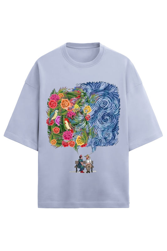 UNISEX VAN GOGH MEETS FRIDA OVERSIZED TEE