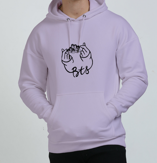 BTS HEART OVERSIZED HOODIE - FLAMBE