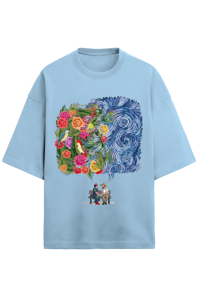 UNISEX VAN GOGH MEETS FRIDA OVERSIZED TEE