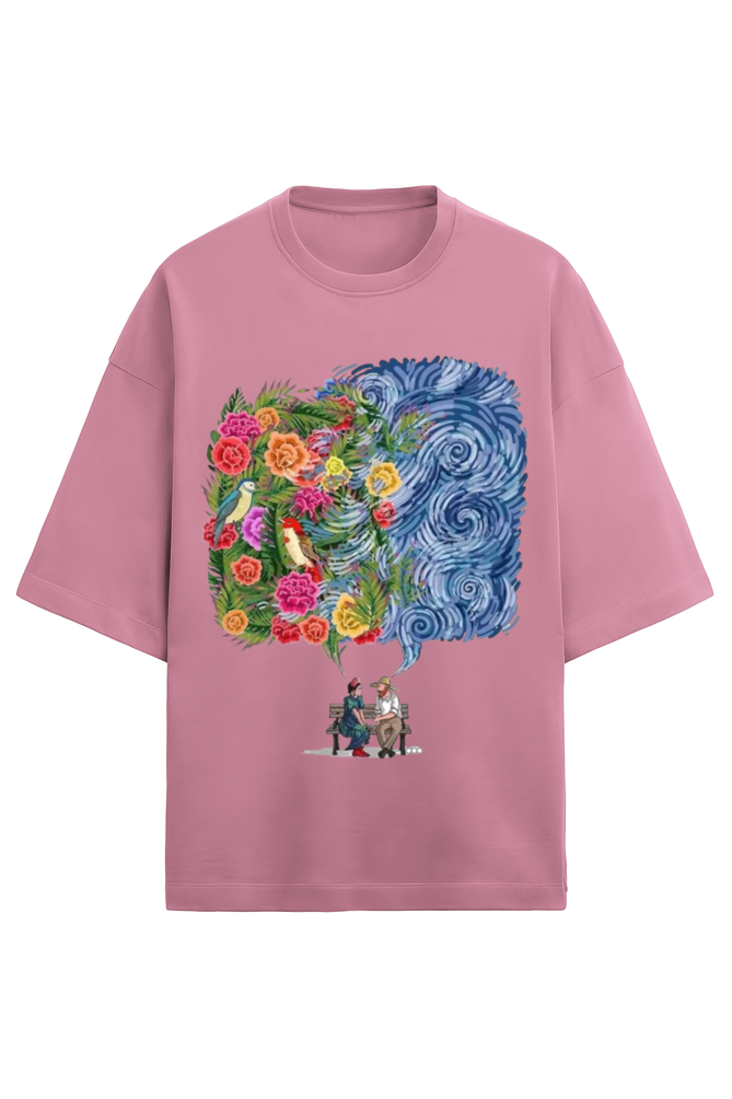 UNISEX VAN GOGH MEETS FRIDA OVERSIZED TEE