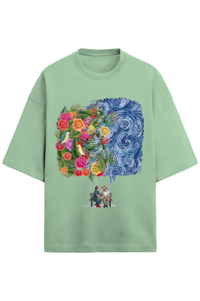 UNISEX VAN GOGH MEETS FRIDA OVERSIZED TEE