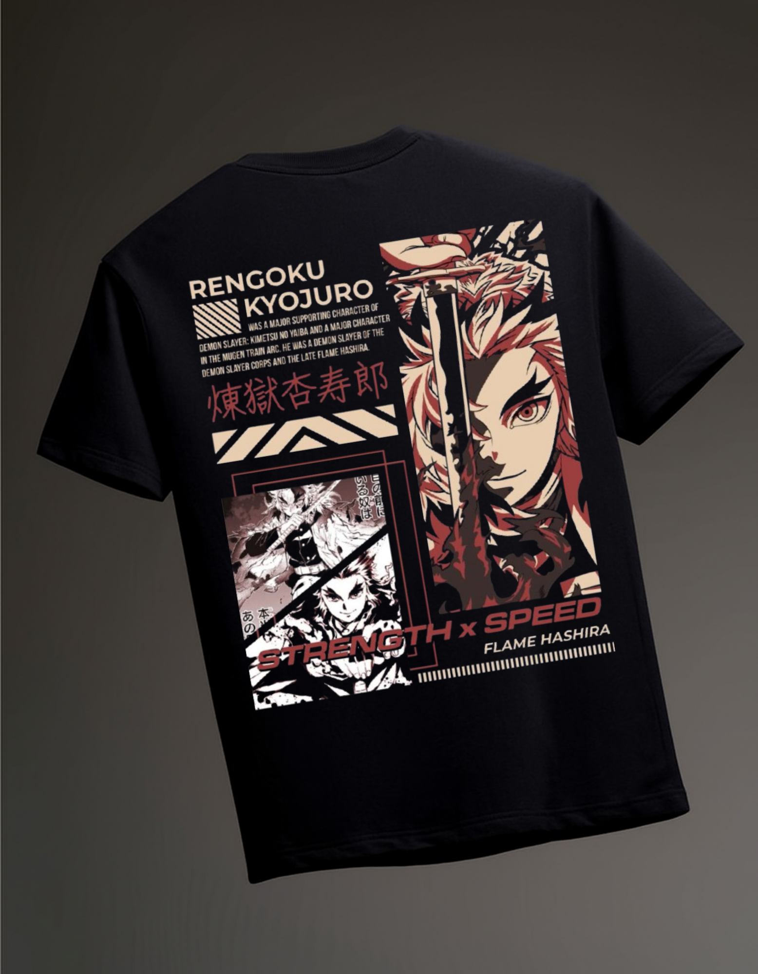 DEMON SLAYER OVERSIZED T-SHIRT RENGOKU