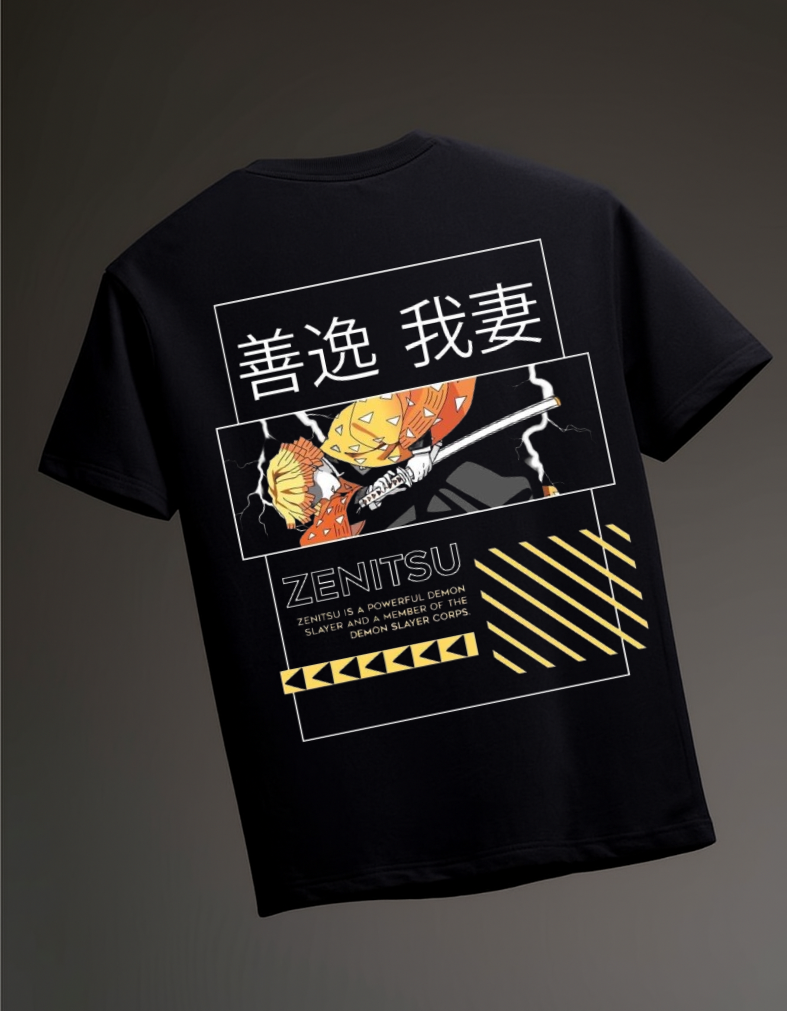 DEMON SLAYER OVERSIZED T-SHIRT ZENITSU 02
